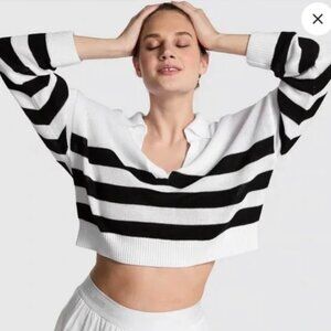 PINK Cambridge Knit Polo Sweater